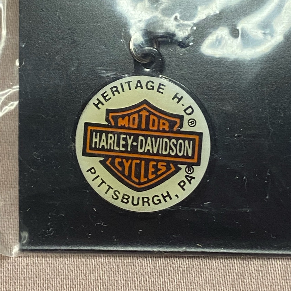 Women’s Harley Davidson Necklace Pendant Round Dip Dot .5” Diameter New